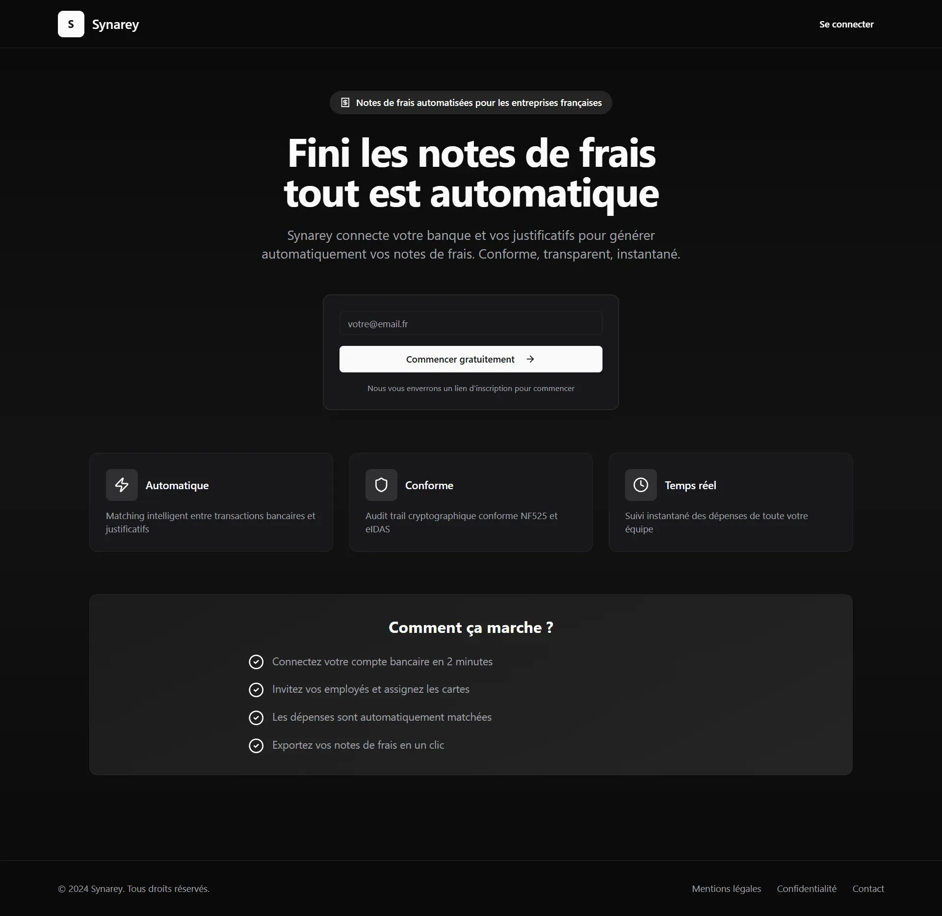 Synarey - SaaS notes de frais